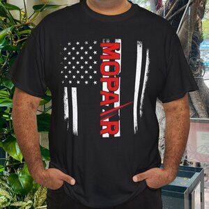 Mopar Flag America Motor Car Sports Racing Gift T Shirt Size 2XLarge